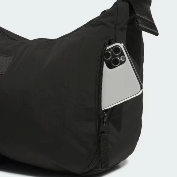 adidas Black Men’s or Womens Sling Bag with Adjustable Strap - Picture 4 of 4